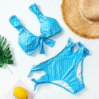 2020 Women's High-Waisted Checkered Bikini Swimsuit