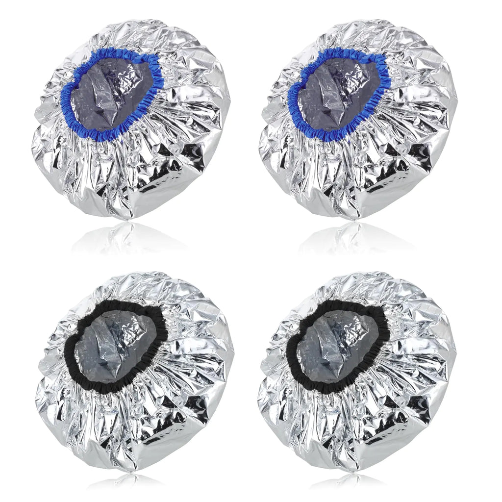 Bonnet chauffant pour cheveux, en aluminium double couche réutilisable pour coloration et soins