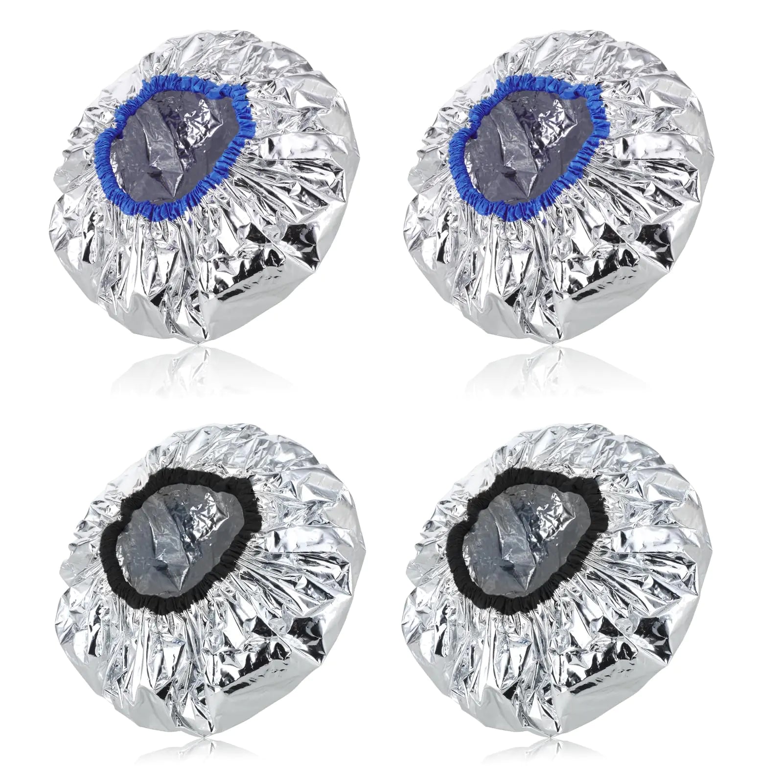 Bonnet chauffant pour cheveux, en aluminium double couche réutilisable pour coloration et soins