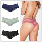 Transparent Lace Low Waist Women's Thong Underwear