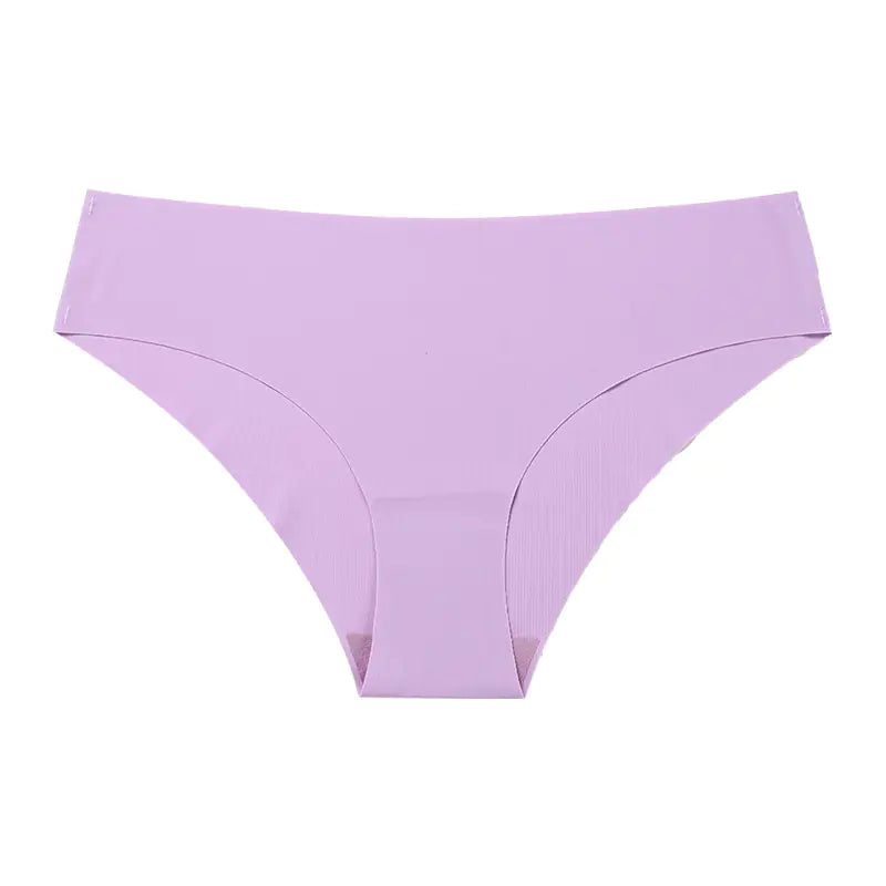 Seamless Ice Silk Women's Underwear - Plus Size Cotton Triangle
