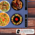 Photo du plateau chauffant montrant comment allumé et l'éteindre 