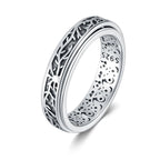 Bague fidget arbre de vie argenté sterling