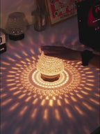 Lampe de table cristal diamant