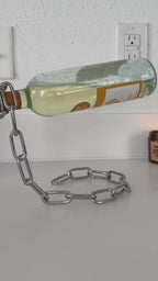 Odd Suspension Iron Chain Wine Rack Metal Chain Bracket