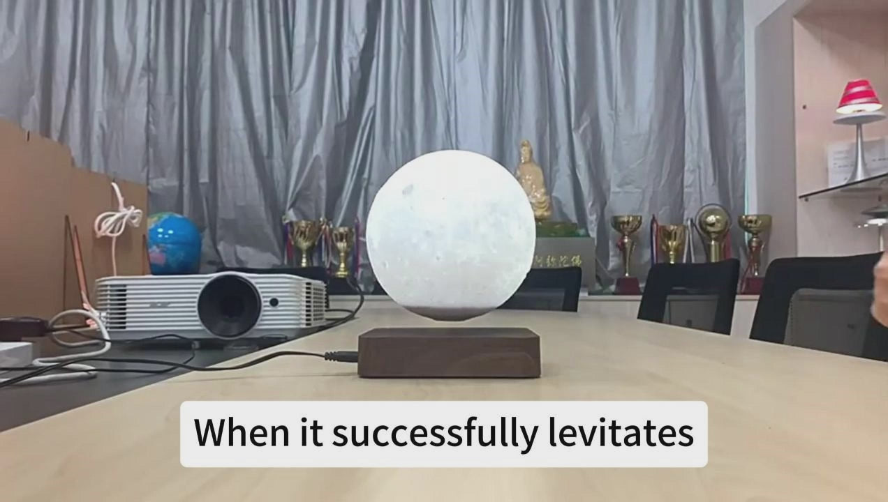 Magnetic Levitation Table Lamp Moon Light 3D Printing Planet Night Light