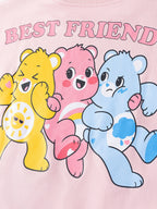 Summer Arrival Teddy Cartoon Pattern Short Sleeves Tulle Dress for Stylish Girls-2