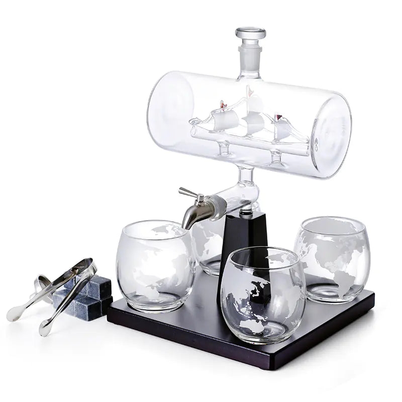 Récipient en Verre Voilier