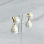 Boucles d'oreilles Perle en Larme