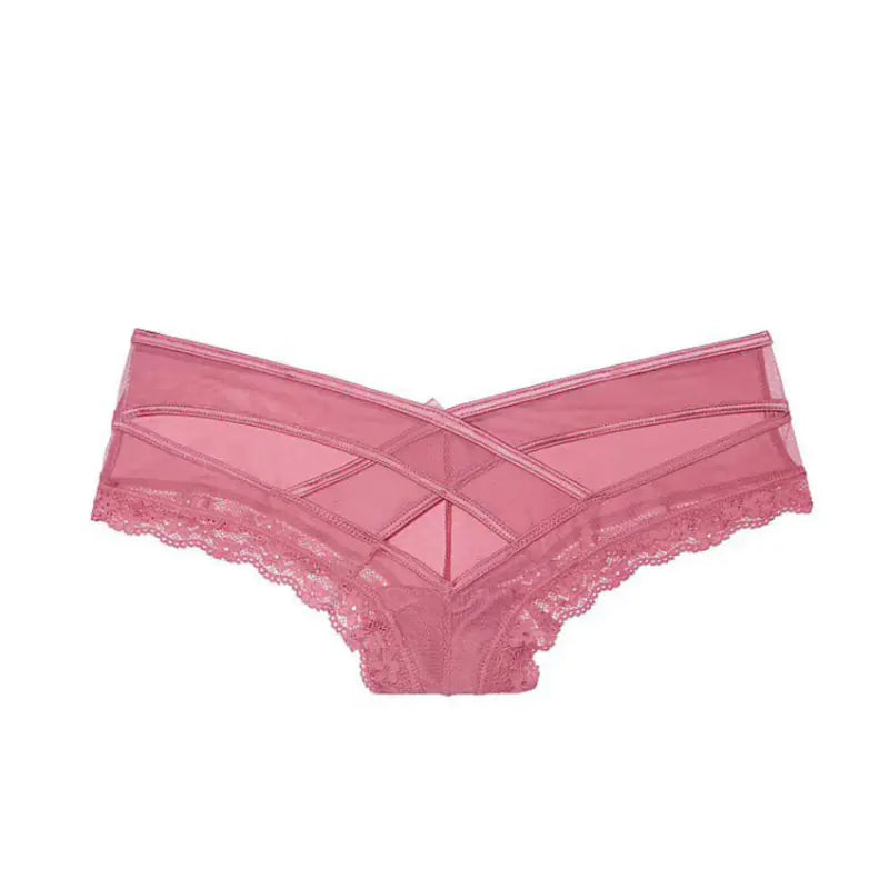 Transparent Lace Low Waist Women's Thong Underwear