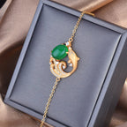 Bracelet plaqué or stylé Pharaons