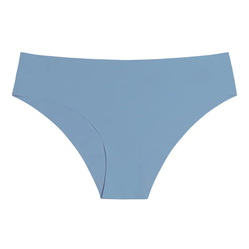Seamless Ice Silk Women's Underwear - Plus Size Cotton Triangle