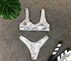 Women's Gold Foil Swimsuit Collection