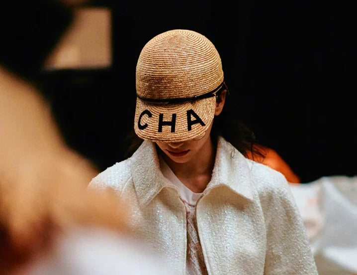 Letter Straw Baseball Cap, Equestrian Flat Cap, Fashion Hat