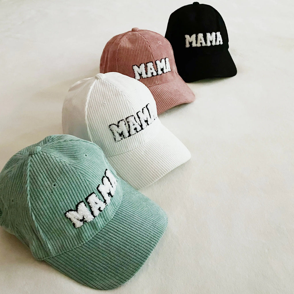 Casquette Mama en Velours Côtelé