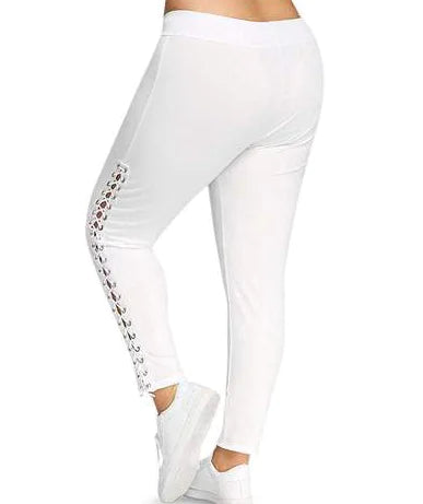 Pantalon Lacé Ajusté Sexy Amazon Printemps Été